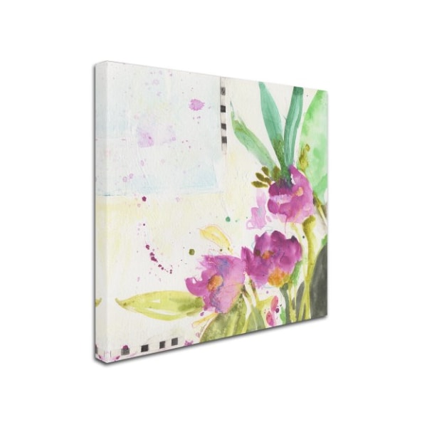 Sheila Golden 'Floral Patterns' Canvas Art,14x14